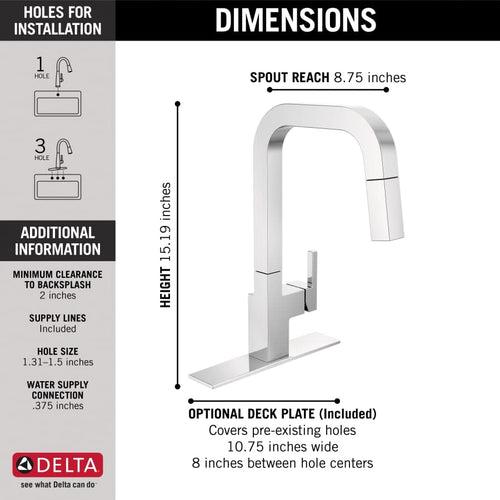 Junction 1.8 GPM Single Hole Pull Down Kitchen Faucet With MagnaTite and Touch-Clean Technology - ugtiw7jrppehcn1fjixa_x500.jpg