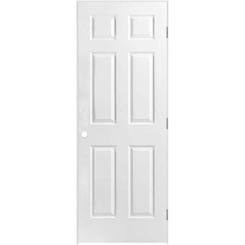 36 in. x 80 in. 6 Panel Left-Handed Hollow-Core Textured Primed Composite Single Prehung Interior Door - ui29j7sfd4imctf9tp4x_x500.jpg