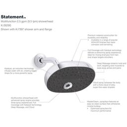 Statement 2.5 GPM Multi Function Shower Head with MasterClean Sprayface and Katalyst Air Induction Technology - ujie2u9u429zh6yf5xsu_x500.jpg