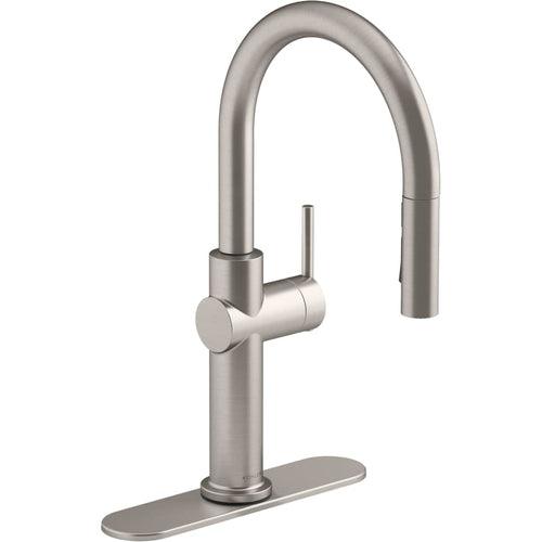 Crue 1.5 GPM Single Hole Pull Down Kitchen Faucet - Includes Escutcheon - ukdmcrv3ghkfswgh4bf9_x500.jpg