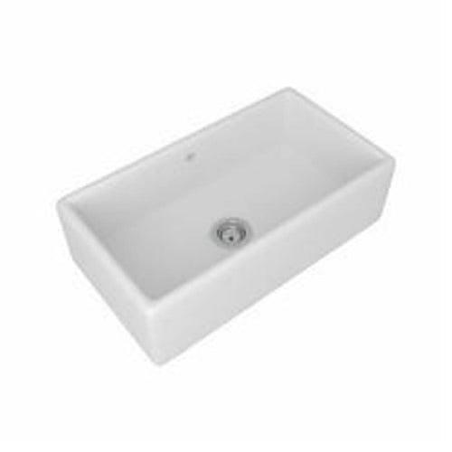 Shaws Original Lancaster Single Bowl Kitchen Sink, Apron Mount, 33 x 18 in, 10 in Bowl Depth, Fireclay, White - umbkotlojib4vwmbtq4e_x500.jpg