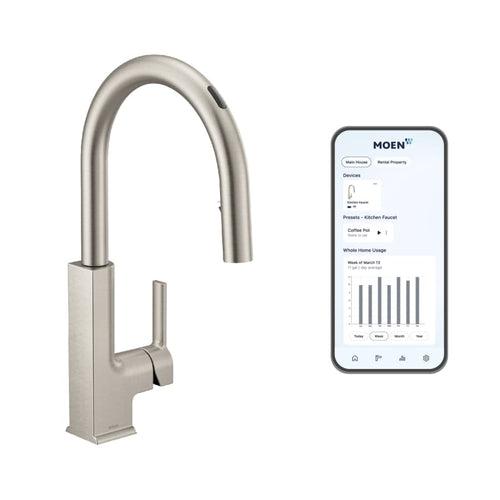 STo Smart Faucet 1.5 GPM Single Hole Pull Down Kitchen Faucet with Voice Control - unev7cko3ukysp04f0he_x500.jpg