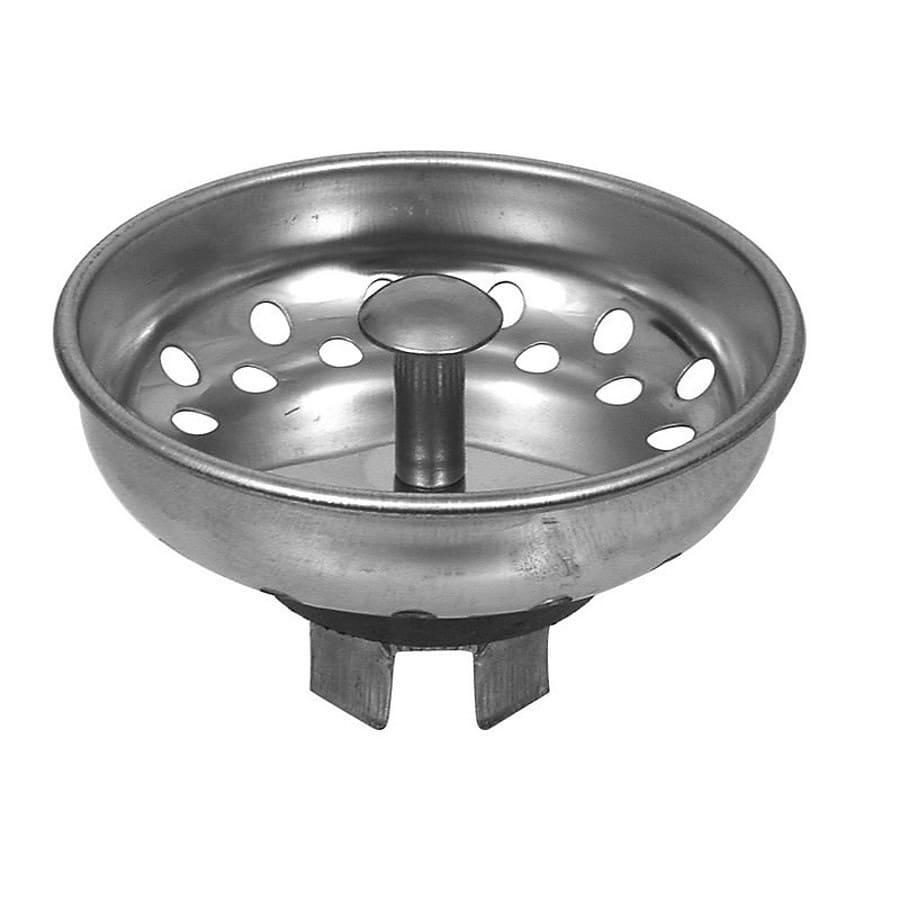 Lucky 7 Sink Basket Strainer, Polished Chrome Plated Brass Body w/ Stainless Steel 4-Prong Basket - uukkzfowy98qpo1jyxxv_800x500@2x.jpg