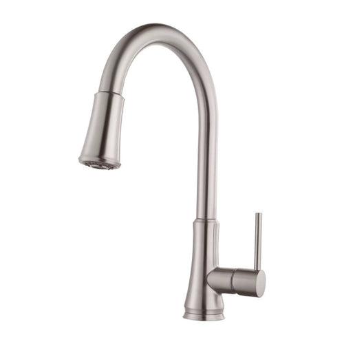 Pfirst Series™ Kitchen Faucet, Deck Mount, ADA, 1 Lever Handle, 1 or 3-Hole, Stainless Steel - uvjd5zim6rhw1z0937vt_x500.jpg