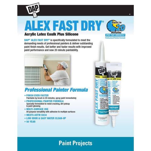 DAP Alex Fast Dry 10.1 oz. White Acrylic Latex Plus Silicone Caulk - uwciy2gxvdfcx3wydjpp_x500.jpg