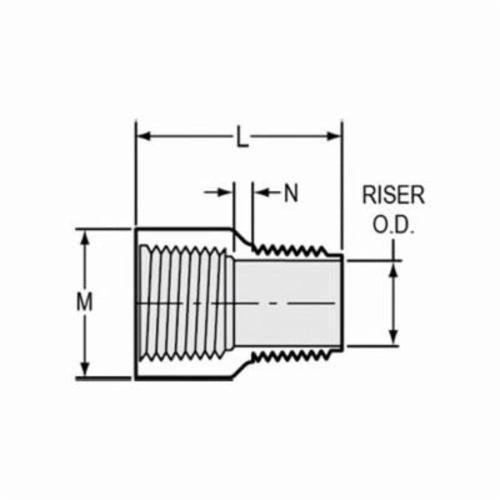 Riser, 1/2 in, MNPT x FNPT, SCH 40/STD, PVC - v09fnmtr4hmzo8sor230_x500.jpg