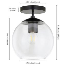 Bartlett 9 in. 1-Light Matte Black and Clear Glass Semi-Flush Mount - v2qc3kptzj7vas5b9xez_x500.jpg