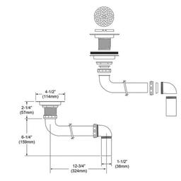 3-1/2 in, Drain Polished Chrome Plated Brass Body Strainer and LKADOS Tailpiece - vau1hriicdnmamnoglga_x500.jpg