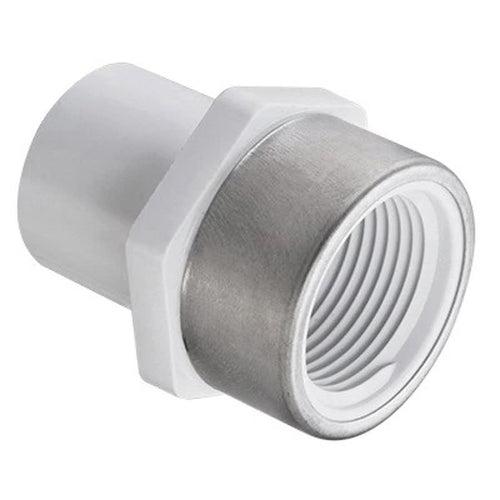 Female Adapter, 3/4 in, Spigot x Stainless Steel Reinforced FNPT, SCH 40/STD, PVC - veecbd23np2n3tzf3ktl_x500.jpg