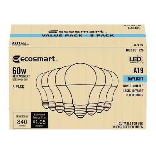 60-Watt Equivalent A19 Non-Dimmable LED Light Bulb Daylight 5000 (8-Pack) - verog7zdjyci0dov6rak_x500.jpg