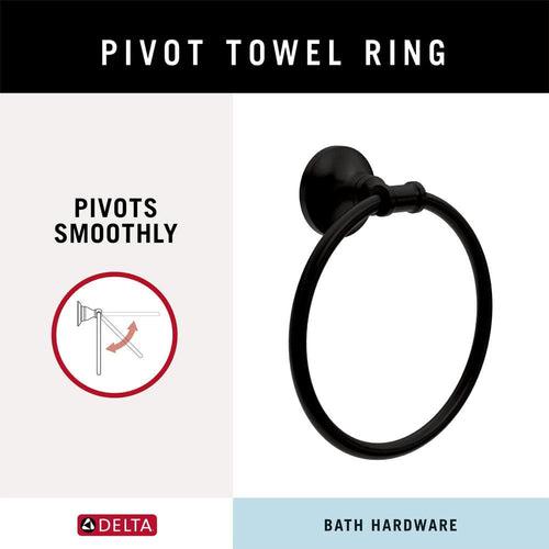 Chamberlain Wall Mount Round Closed Towel Ring Bath Hardware Accessory in Matte Black - vgimddfwwh3mzhb4j071_x500.jpg