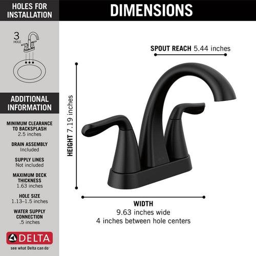 Arvo 4 in. Centerset 2-Handle Bathroom Faucet in Matte Black - vhr1gf2rafpkdqjbsff2_x500.jpg