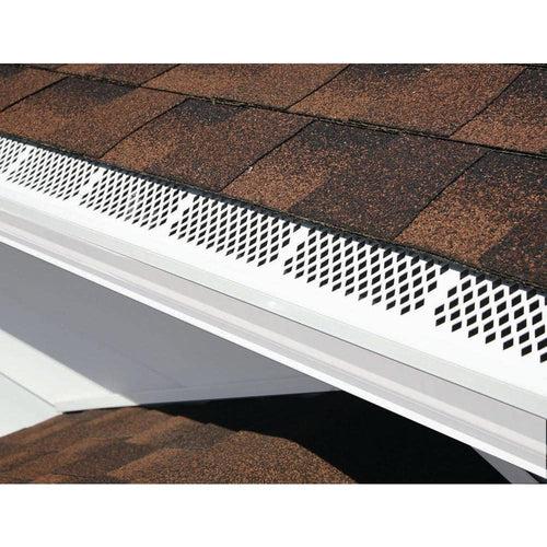 Snap-In 3 ft. White Vinyl Mesh Gutter Guard - vihs0puluqvfqto3yvbw_x500.jpg