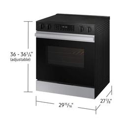 Bespoke 30 in. 6.3 cu.ft. 5 Burner Element Smart Slide-In Electric Range w/ AirFry & Safety Knobs in Stainless Steel - vjo3kegsjldyteljqfd8_x500.jpg