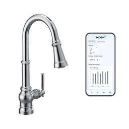 Paterson Smart Faucet 1.5 GPM Single Hole Pull Down Kitchen Faucet with Voice Control - vkvxtimdxlv5t7fnekrl_x500.jpg