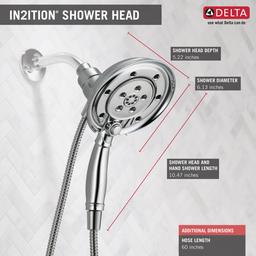 Universal Showering 2.5 GPM Multi Function 2-in1 In2ition Shower Head and Hand Shower with Magnetic Docking and H2Okinetic Technology - vnc19sypzqurtmacisac_x500.jpg