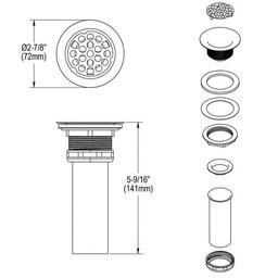 2 in, Drain Fitting Type 304/304L Polished Stainless Steel Steel Body Grid Strainer and Tailpiece - vqder43zngcq3rhaoqvl_x500.jpg