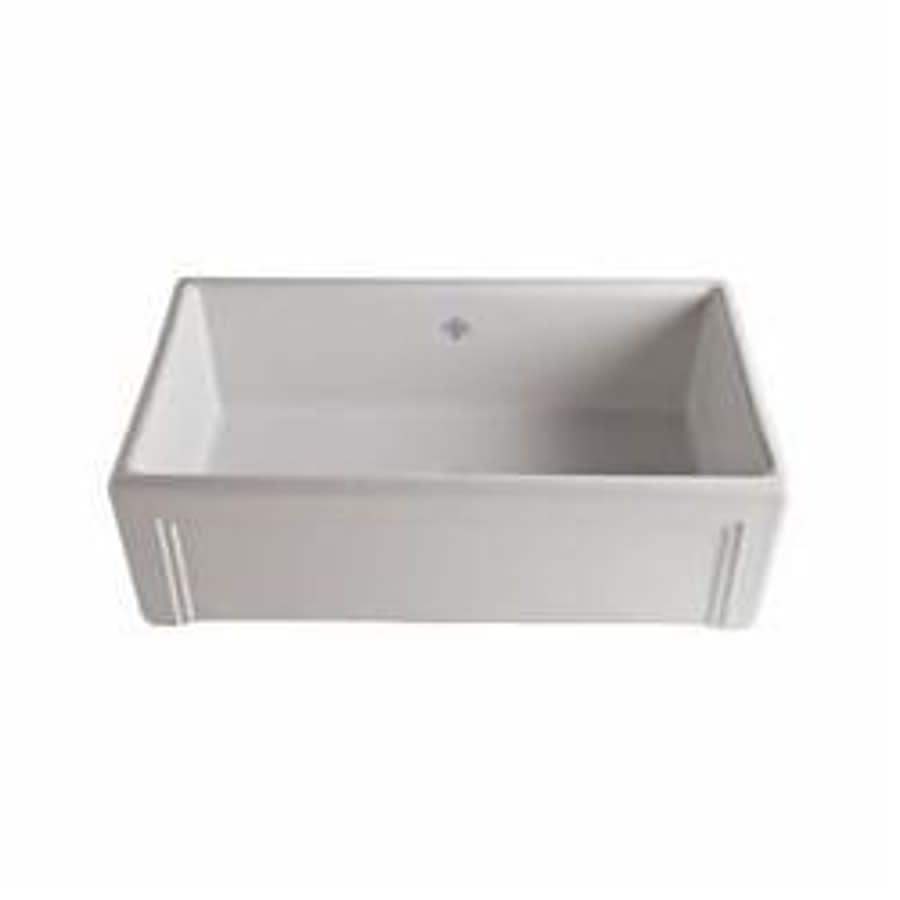 Shaws Original Egerton Single Bowl Kitchen Sink, Apron Mount, 30-7/16 x 30-7/16 in, 8-13/16 in Bowl Depth, Fireclay, White - vqszcu4uqii8hdflzicm_800x500@2x.jpg