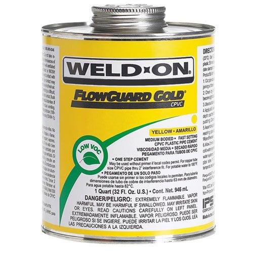 FlowGuard Gold®™ Medium Body Cement, 1 qt, Yellow, For CPVC - vsxjhgugnnrvnqwknnpz_x500.jpg