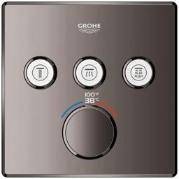 Grohtherm Three Function Thermostatic Valve Trim Only with Four Knob / Push Button Handles, Integrated Diverter, and Volume Control - Less Rough In - vuyprsrewhyutsarlwps_x500.jpg