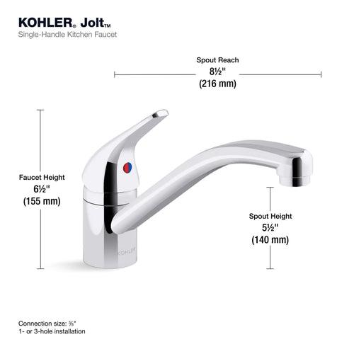 Jolt 1.5 GPM Single Hole Kitchen Faucet - Includes Escutcheon - vznk54lkhrnlbx3henal_x500.jpg