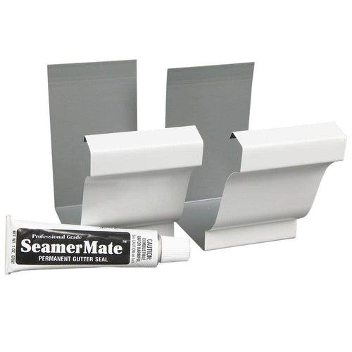 5 in. White Aluminum Gutter Seamers with SeamerMate (2-Pack) - w23b8mjam0wxiughgfbn_x500.jpg