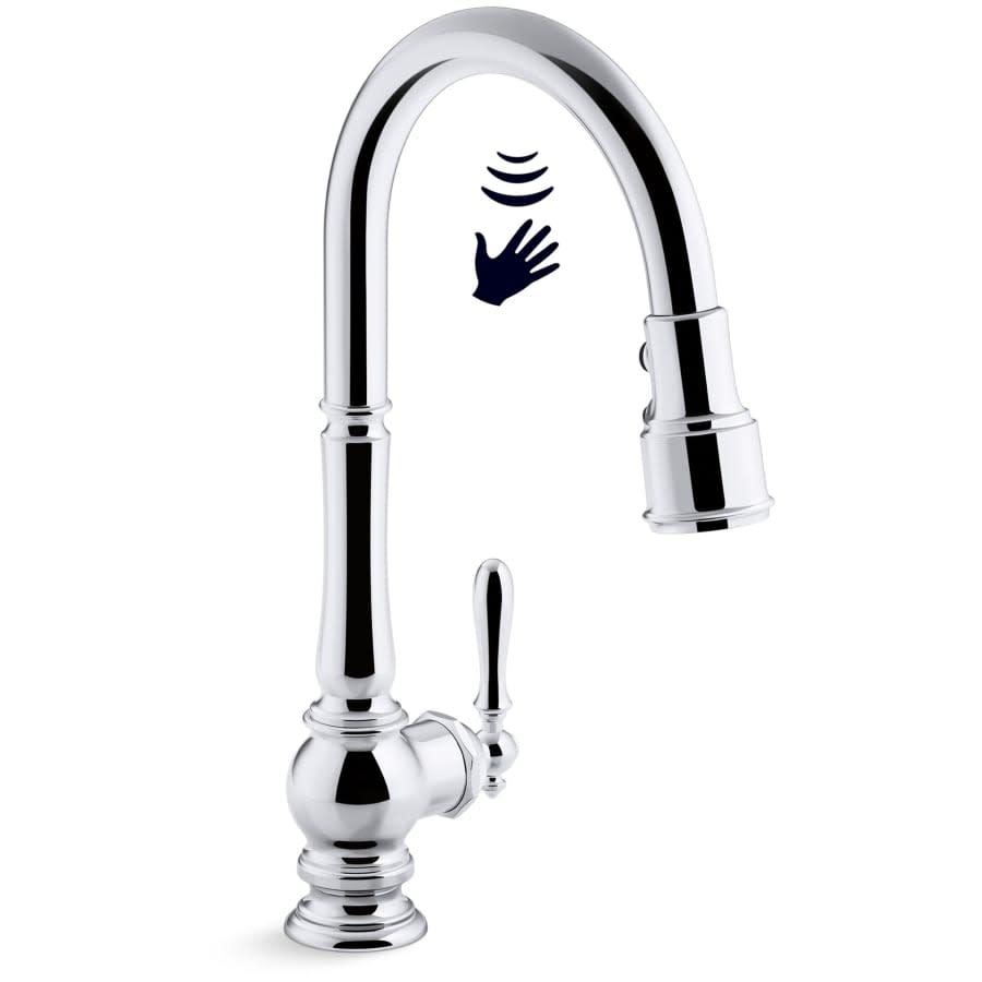 Artifacts Touchless 1.5 GPM Single Hole Pull Down Kitchen Faucet with Three-Function Spray Head - wcd7505qwa7w4jwcr5za_800x500@2x.jpg