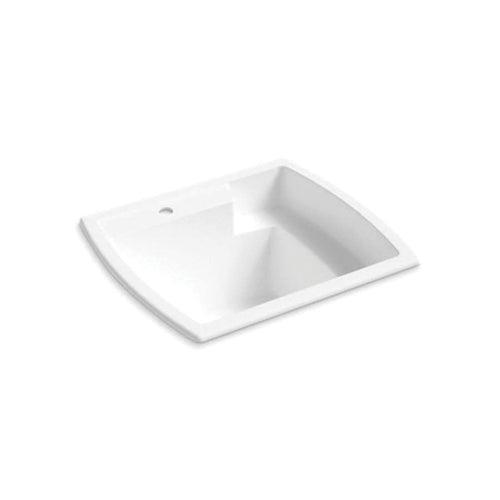 Latitude® Utility Sink, 1 Basin, Top Mount, 1-Hole, Solid Surface, White - wdt5nxjvigqd0tiwlg7c_x500.jpg