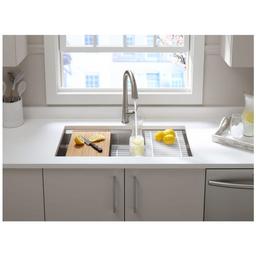 Prolific 33" Workstation Single Basin Undermount Kitchen Sink with Silent Shield Technology and Accessories Included - we226tlwelxlgel468y9_x500.jpg