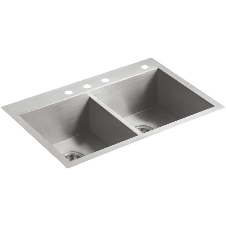 Vault 33" Double Basin Top-Mount/Under-Mount 18-Gauge Stainless Steel Kitchen Sink with SilentShield and Bottom Sink Rack - wf9phub67nyfataxdxet_800x500@2x.jpg