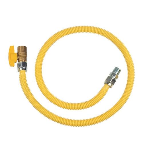 Gas Flex with Ball Valve, 1/2 in ID, 1/2 in, MNPT x FNPT, 48 in L - wfylfdhtseakivrwkeaj_x500.jpg