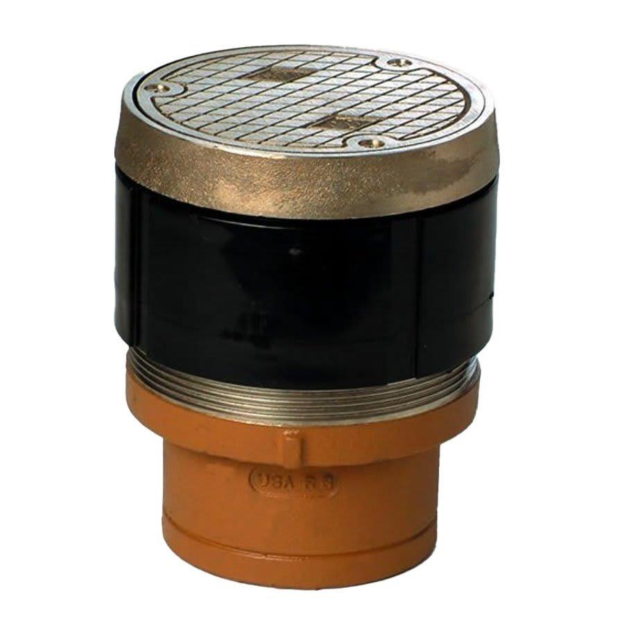 Cleanout With Top, 4 in Outlet, No Hub, 5-3/4 in Cover, Round, Nickel Bronze - whvqsmfjhsk66r16fiv7_800x500@2x.jpg