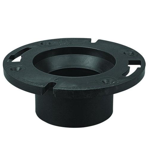 DWV Closet Flange, 4 in, Hub, ABS - wiwa4ef0qnuytyzvs9tv_x500.jpg