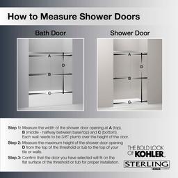 Revel 70" High x 43-1/8 - 48" Wide Pivot Frameless Shower Door with Thick Clear Glass - wlig8r1wvx3tl4kdgr3u_x500.jpg