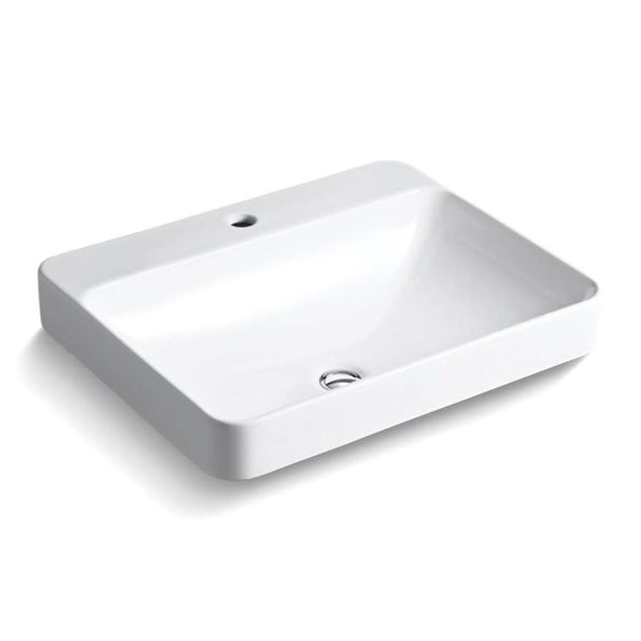 Vox® Vessel Mount Lavatory Sink, ADA, 23 x 18-1/8 x 6-7/8 in, Vitreous China, White - wlxvubgbptlqltkbg4cs_800x500@2x.jpg