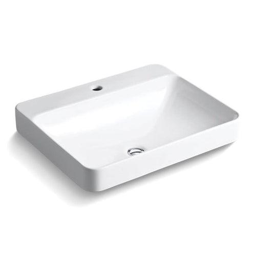 Vox® Vessel Mount Lavatory Sink, ADA, 23 x 18-1/8 x 6-7/8 in, Vitreous China, White - wlxvubgbptlqltkbg4cs_x500.jpg