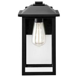 1-Light 12 in. Black Hardwired Transitional Outdoor Wall Light Lantern Sconce with Clear Glass - wrshx2s83lyw8otmlnsy_x500.jpg