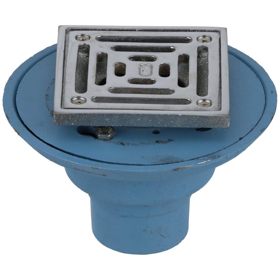 FD2254 Floor Drain, 2 in Outlet, No Hub, 4-3/16 in Square Brass Top - wt15daoschph69m1zmde_800x500@2x.jpg