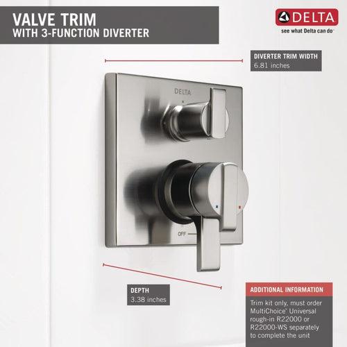 Ara 17 Series Pressure Balanced Valve Trim with Integrated Volume Control and 3 Function Diverter for Two Shower Applications - Less Rough-In - wywm9gig1viegg7y9sq5_x500.jpg