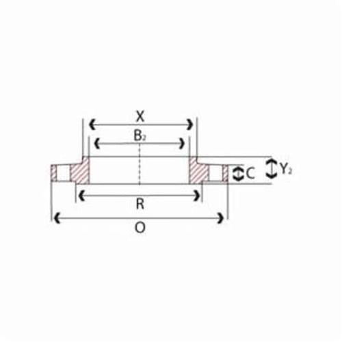 Raised Face Flange, 2 in, Slip On, 150 lb, 6 in OD, 3/4 in Bolt Hole Size, 304/304L Stainless Steel - x056mahsincfmhnzpsog_x500.jpg