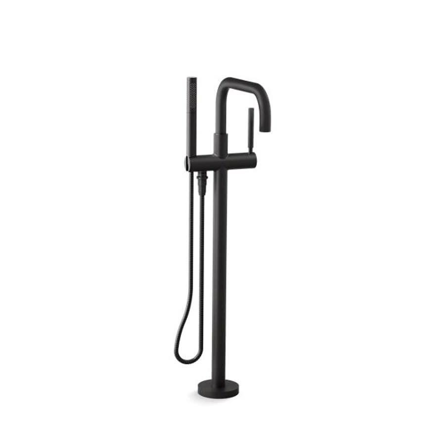 Purist® Tub Faucet Trim With Handshower, ADA, Floor Mount, Matte Black - x3757coy0knyrccsaj0k_800x500@2x.jpg