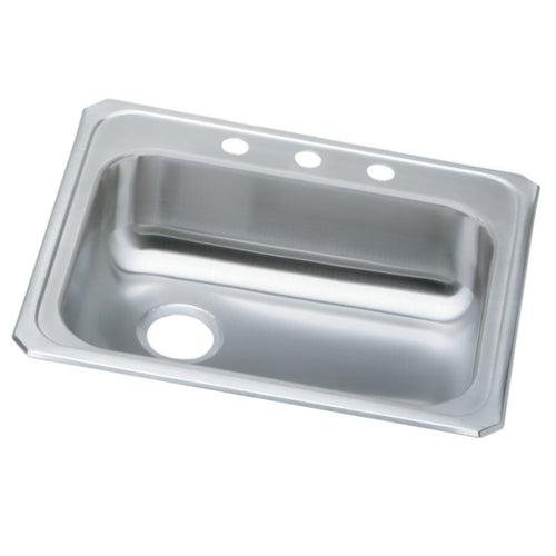 Celebrity Single Bowl Kitchen Sink, Top Mount, ADA, 25 x 21-1/4 in, 5-1/4 in Bowl Depth, 3-Hole, 20 ga Brushed Satin Steel, Stainless - x64hm99yzs07c4r3hpfl_x500.jpg