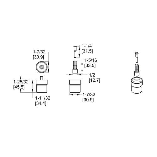 Spray Thread Extension Kit, For Use With Pasadena™ 806-PD Roman Tub Faucet - x7s3qp83gph56lwwqbyg_x500.jpg