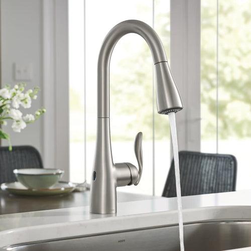 Arbor Pull-Down High Arc Kitchen Faucet with MotionSenseâ¢, Power Cleanâ¢, and Reflexâ¢ Technology - Includes Escutcheon Plate - x9nrg3sb1jqlwhylmzyn_x500.jpg