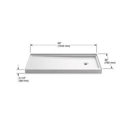 Rely 60" x 30" Rectangular Shower Base with Single Threshold and Right Drain - xb0cn9atlegwj7jbegyv_x500.jpg