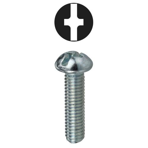 Machine Screw, 1/4-20, 4 in OAL, Steel, Round Head, Zinc Plated, Phillips®/Slotted Drive - xbqnpadfmujobtqqhvmd_x500.jpg