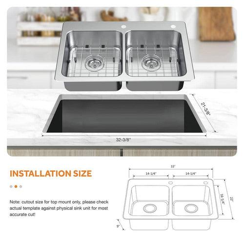 Bratten 33 in. Drop-In 50/50 Double Bowl 18 Gauge Stainless Steel Kitchen Sink with Accessories - xdqsxlist247ffz52g2t_x500.jpg