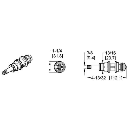 Stem Diverter Can With Bonnet, For Use With 01, 801 Series Tub and Shower - xehxrnadttyqft3giee1_x500.jpg