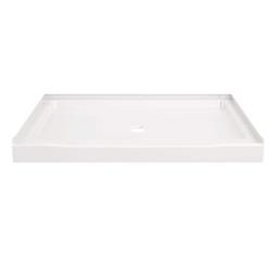 Classic 500 48 in. L x 34 in. W Alcove Shower Pan Base with Center Drain in High Gloss White - xk0uxdcv00pr09tsili4_800x500@2x.jpg