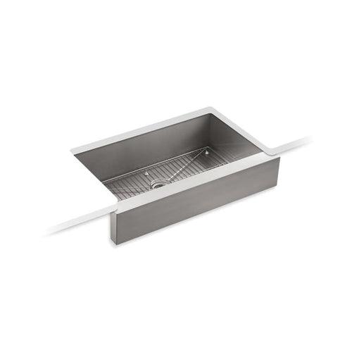 Vault™ Single Bowl Kitchen Sink, Under Mount, 35-1/2 x 21-1/4 in, 9 in Bowl Depth, 18 ga Satin Steel, Stainless - xopy4lv0vlkh2hs4tb0x_x500.jpg